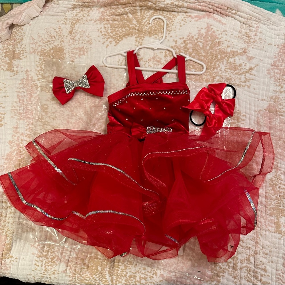Weissman Showtime “Happy - Red” Dance Costume (SIZE SC)